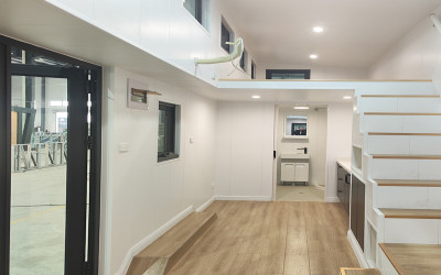 Tiny House on Wheels and 3 Bedroom Micro Prefab Cabins With Trailer